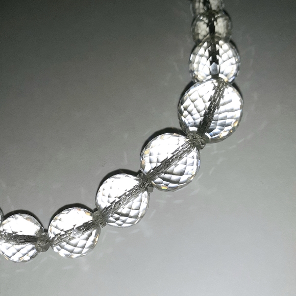 Vintage Sterling Silver & Crystal Necklace - Picture 2 of 6